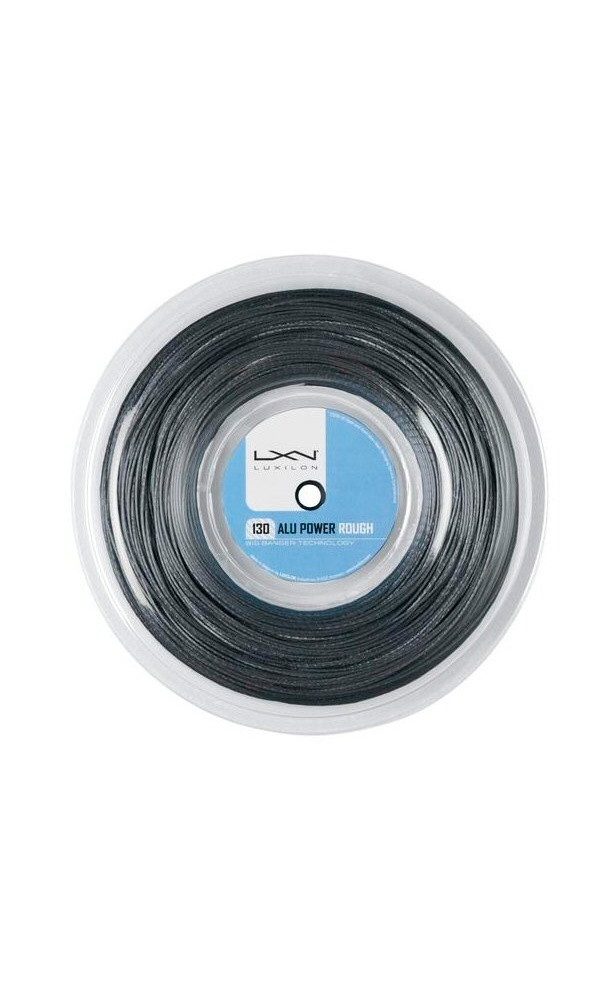 Luxilon Tennissaite Alu Power Rough (Haltbarkeit+Spin) silber 220m Rolle, Saitendicke: 1.25