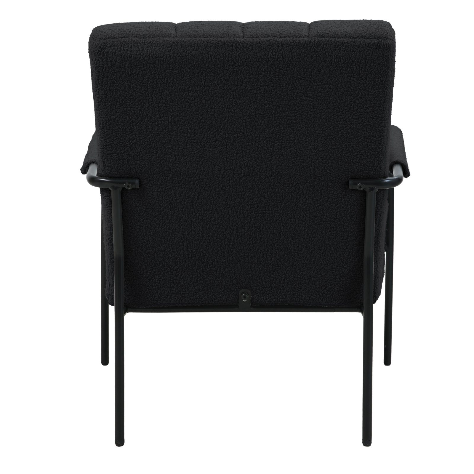 SVITA Loungesessel KYLE, Loungestuhl, Teddy-Boucle, Schwarz