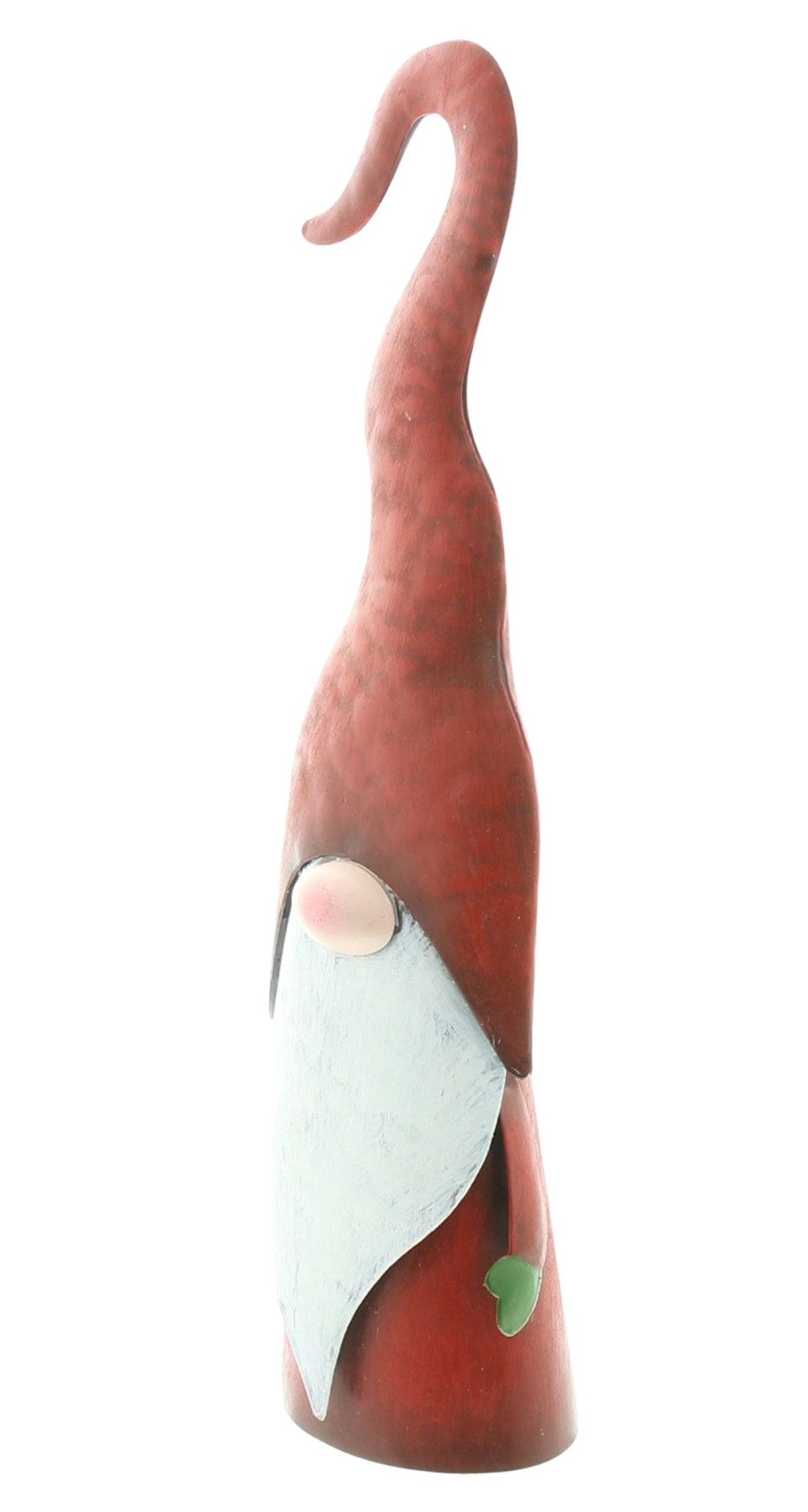 Dekoleidenschaft Dekofigur "Wichtel" aus Metall, rot, 31 cm, Weihnachtswichtel, Weihnachtsmann, Weihnachtsdeko, Nikolaus Figur, Dekowichtel