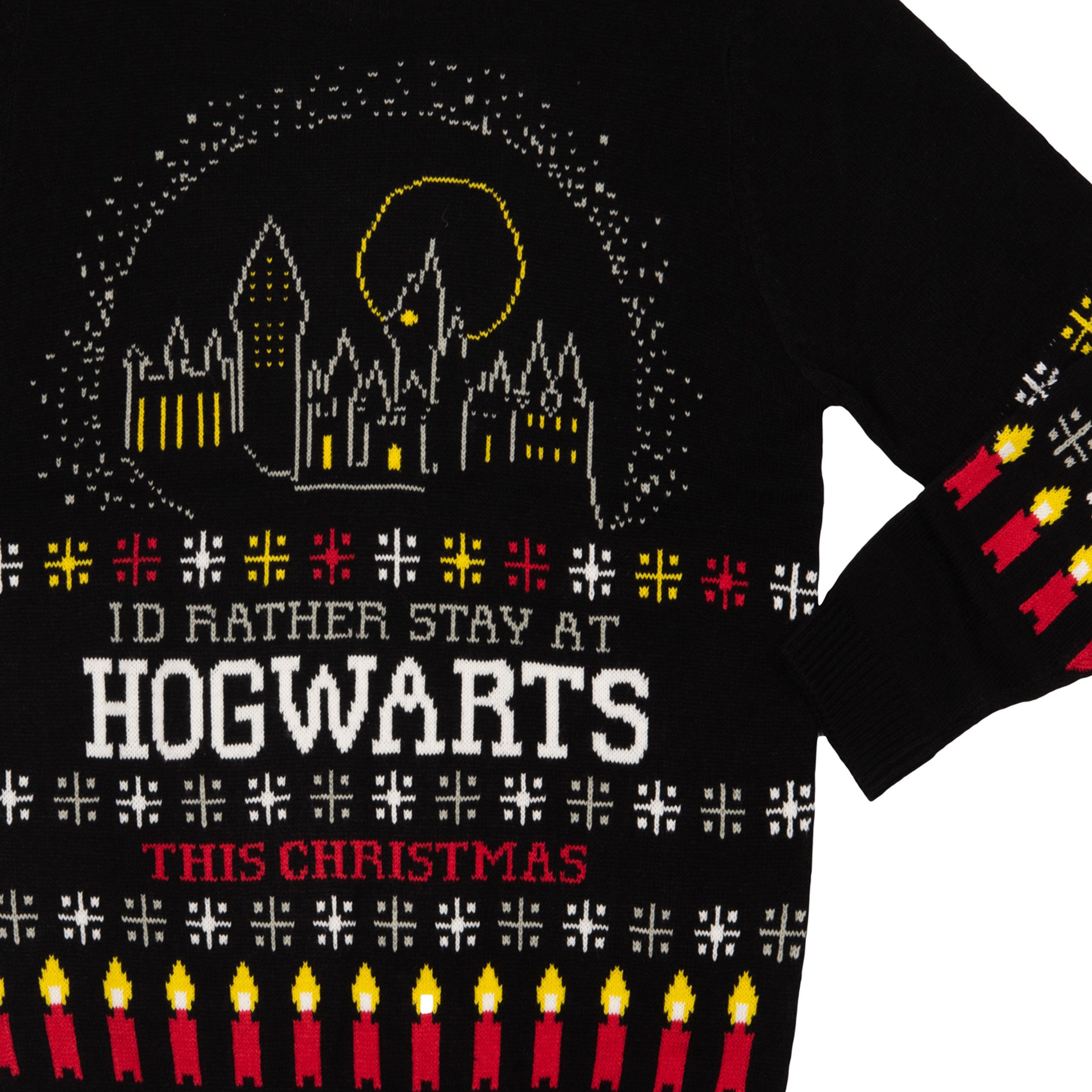 Weihnachtspullover Harry Potter Stay at Hogwarts Ugly Sweater Unisex - Schwarz