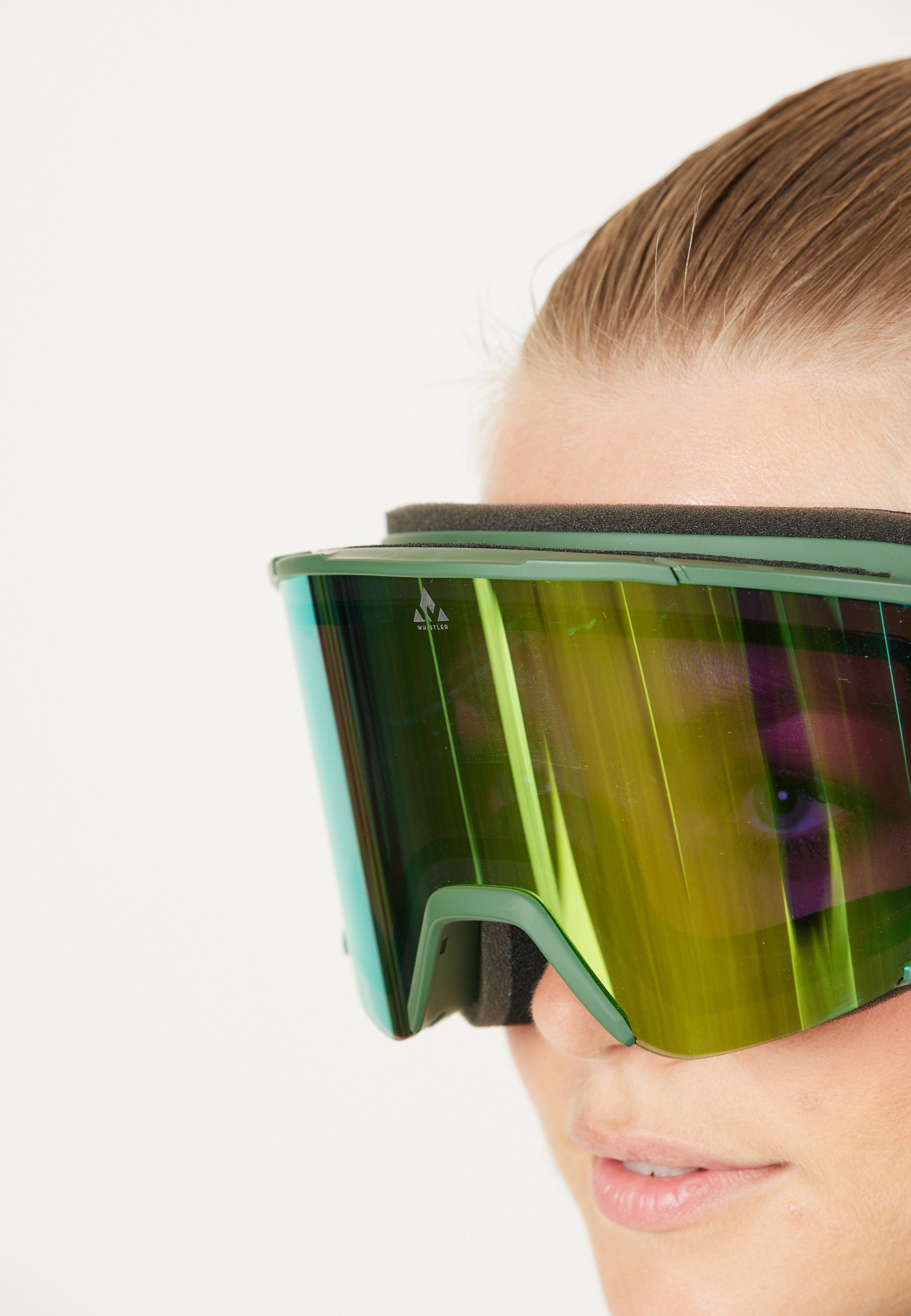 WHISTLER Panorama-Gläsern Skibrille grün WS6200, mit