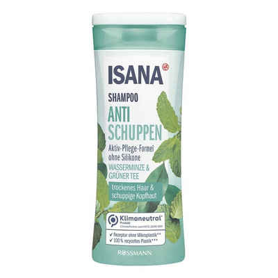 ISANA Haarshampoo Wasserminze & Aventurin, Anti Schuppen, für trockene/ schuppige Kopfhaut
