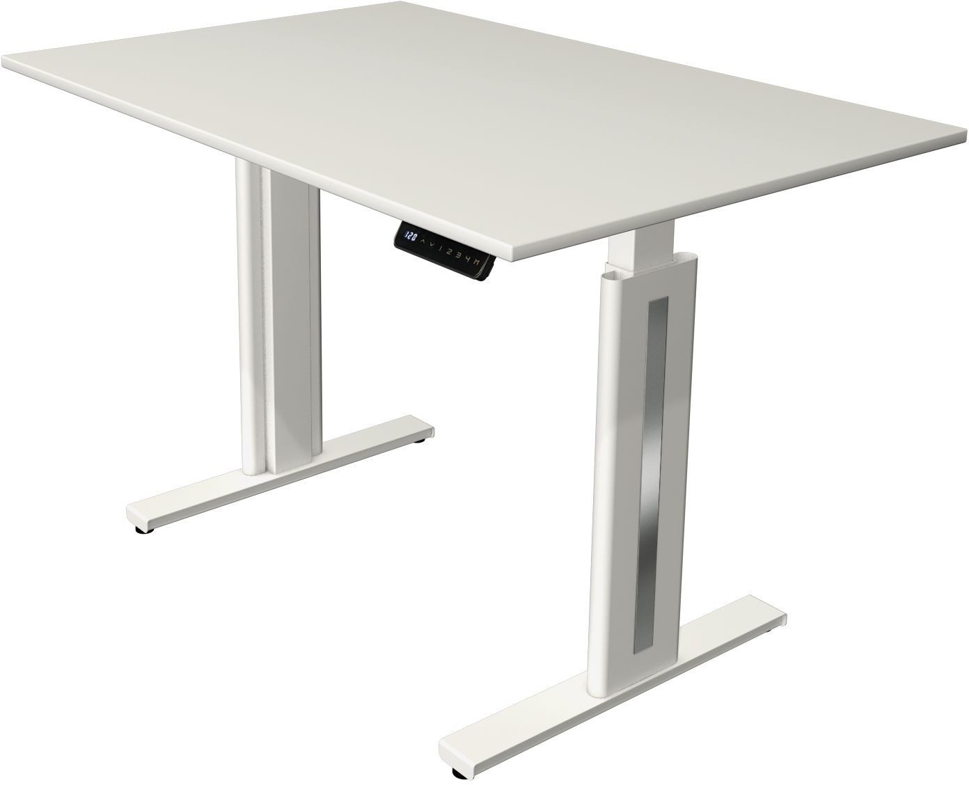 Schreibtisch Sitz-/Stehtisch Move 3 fresh BxTxH 120x80x72-120cm weiß/weiß