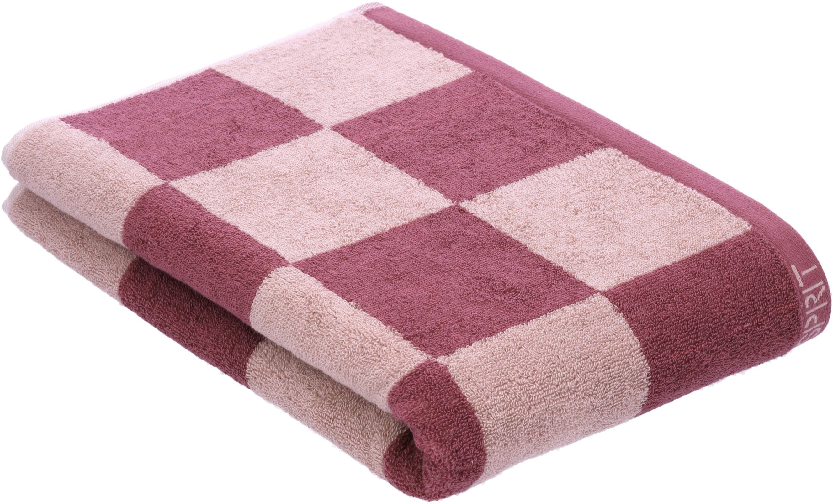 Seahorse Badetuch Cube, Frottier (1-St), mit stilvollem Blockmuster