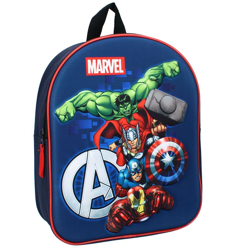 The AVENGERS Kinderrucksack 3D Kinder Rucksack Marvel Avengers 32 x 26 x 11 cm Tasche