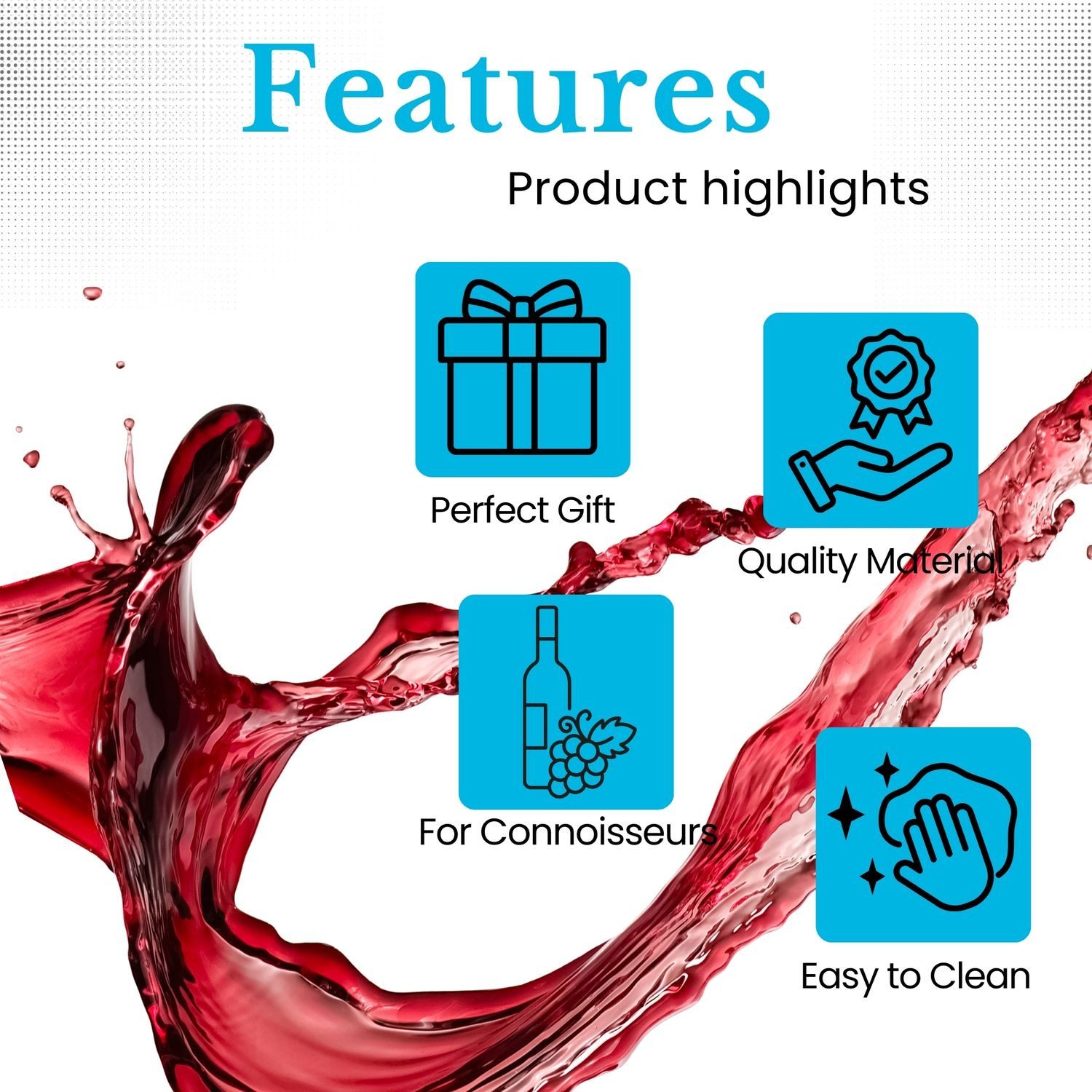 Intirilife Weinflaschenöffner (Set, 9-tlg., 1x Weinöffner, 2x Korkenzieher, 1x Weinbelüfter, 1x Weinaußgießer, uvm), Sommelier Set Zubehör für Wein mit Weinöffner Korkenzieher Außgießer