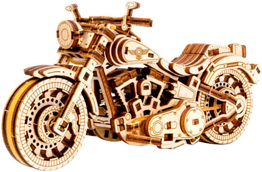 Revell® Modellbausatz Revell Tiny Adventures, Cruiser V-Twin, Motorrad-Bausatz aus Holz, Maßstab 1:13, Made in Europe, FSC® - schützt Wald