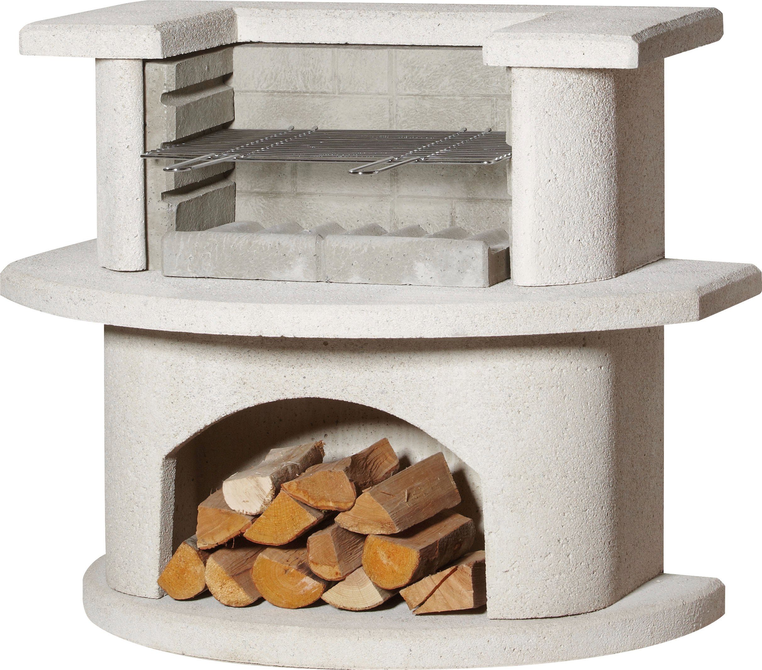 Buschbeck Holzkohlegrill Grillbar Venedig, BxTxH: 110x65x93 cm