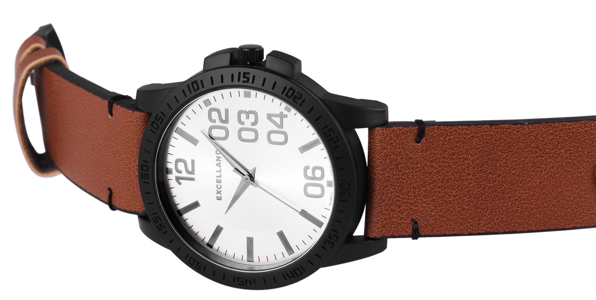 Excellanc Quarzuhr 295072500186 Excellanc Herrenuhr Lederimitat, günstig online kaufen