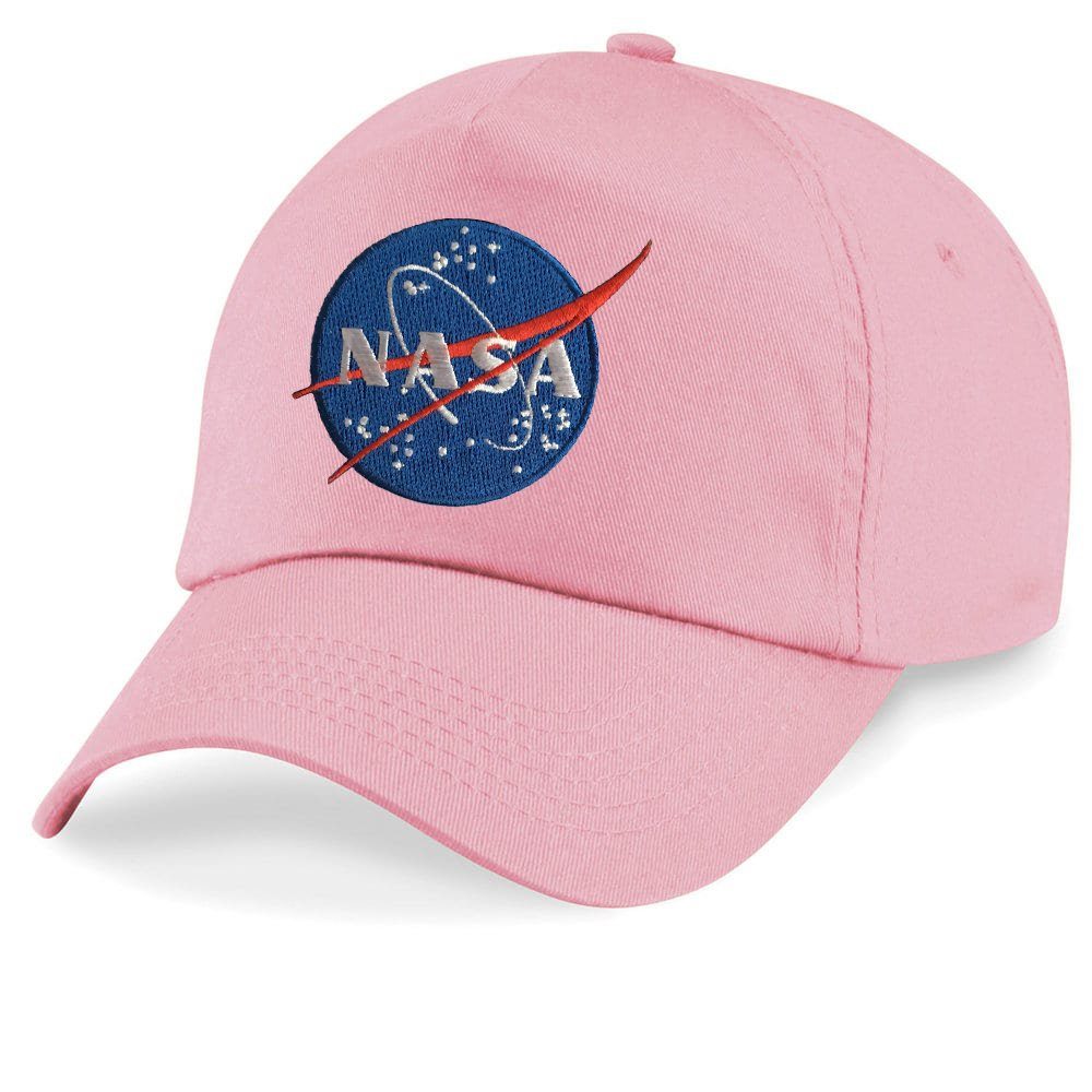 Blondie & Brownie Baseball Cap Kinder Nasa Stick Patch Apollo Astronuat Mars Mond X Space One Size Rosa