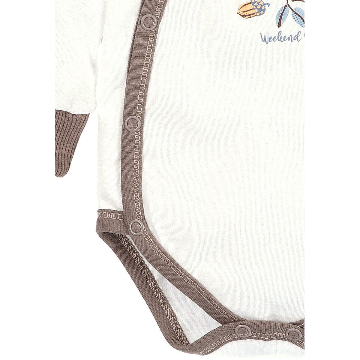 NINI Langarmwickelbody Fuchs Unisex Kinder (1-tlg) Langarm Einteiler, Body, Longsleeve-Body, Bodysuit, Stretchbody