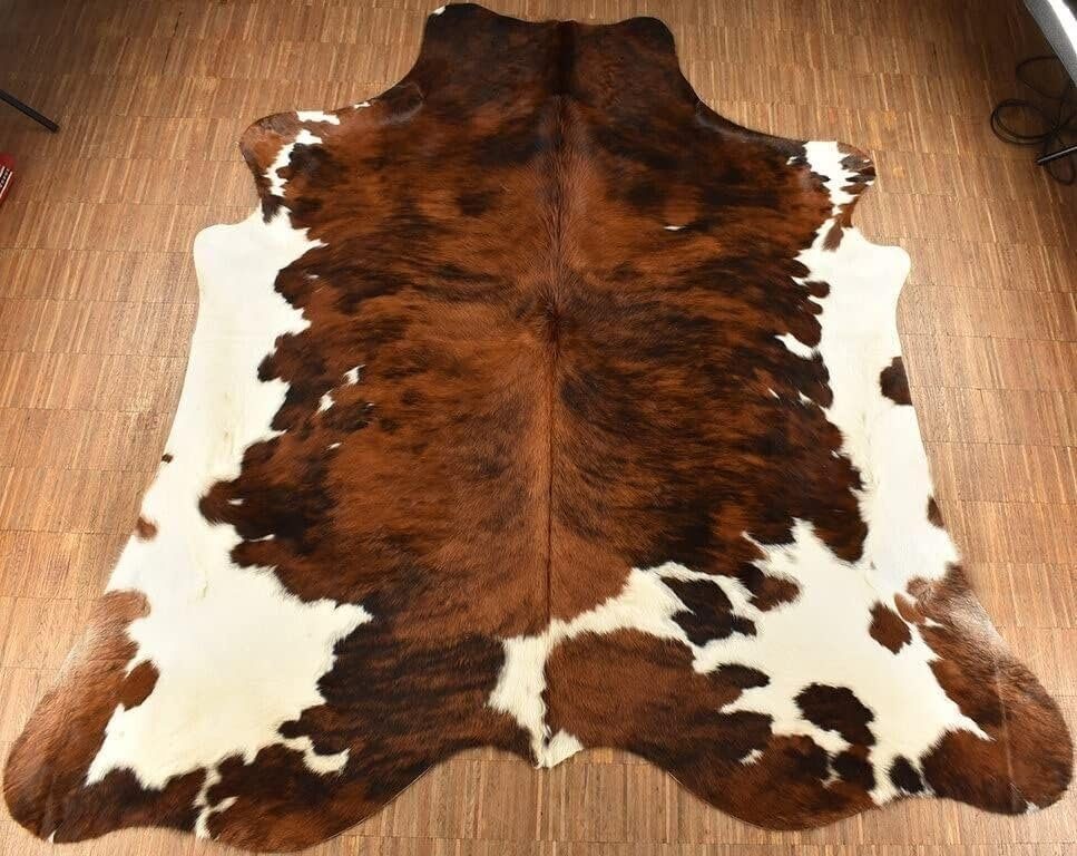 KUHFELL online & NOMAD Fellteppich Kuhfell Teppich Tricolor Normandie braun günstig online kaufen