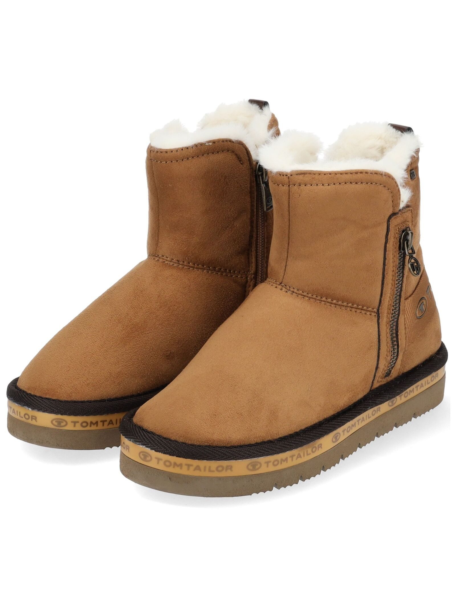 TOM TAILOR Stiefelette Lederimitat/Textil . Stiefelette (1-tlg)