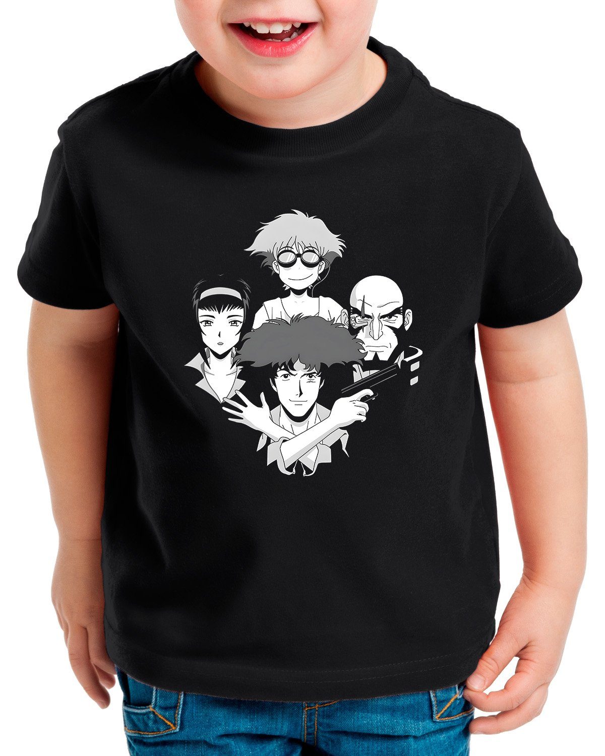 style3 Print-Shirt Kinder T-Shirt Bohemian Bebop anime manga swordfish cowboy bebop