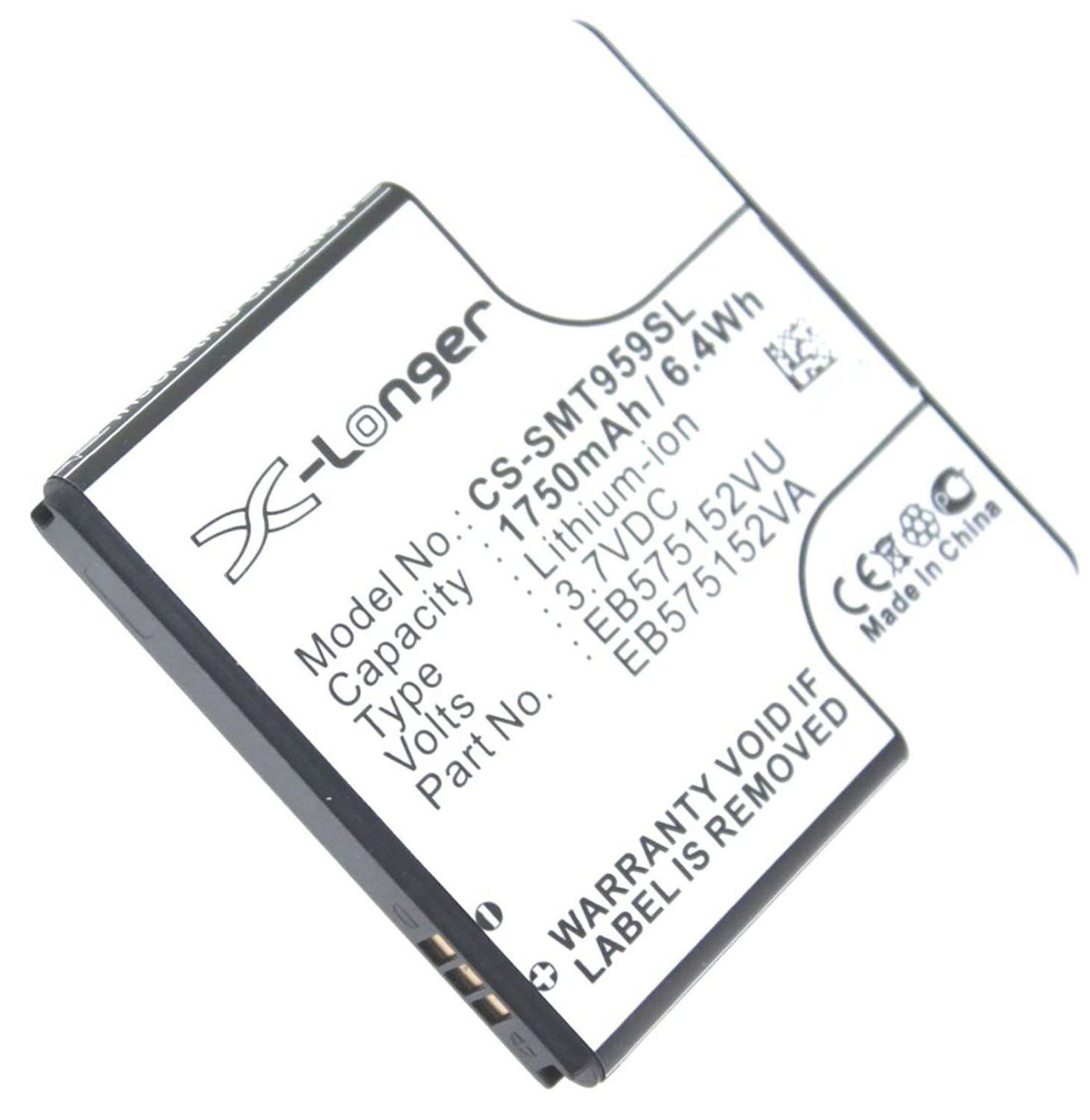 MobiloTec Akku kompatibel mit Samsung GT-I9000 Akku Akku 1300 mAh (1 St) schwarz