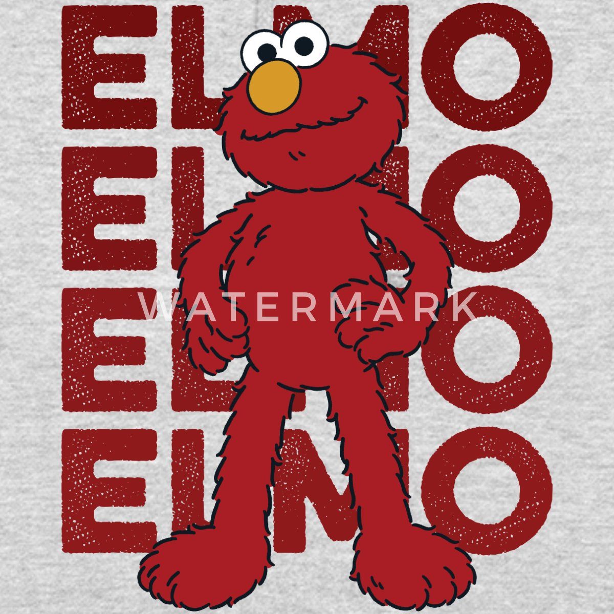 Spreadshirt Hoodie Sesamstraße Elmo Pose Unisex Hoodie (1-tlg)