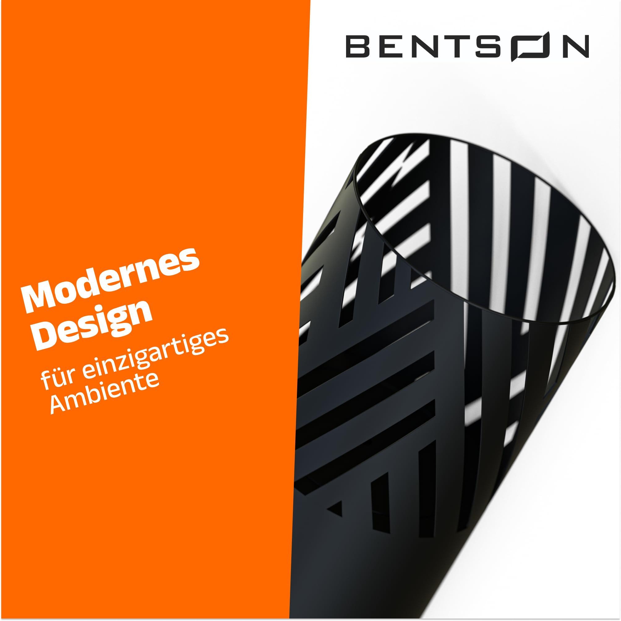 Bentson Windlicht Windlichtsäule (2er Set, 75 cm &  95 cm, 2 St., Outdoor Garten-/Balkondeko), Erhältlich in Schwarz & Rost-Design