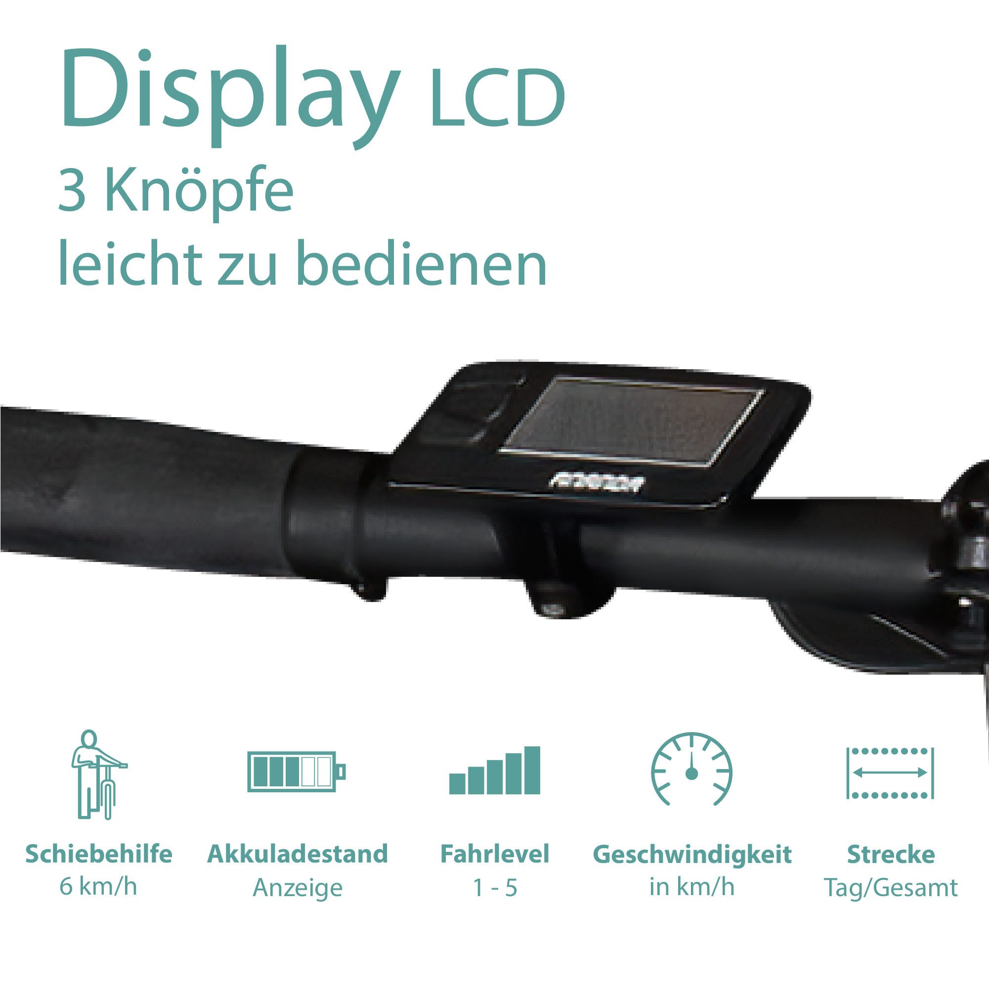 Tretwerk E-Bike Faltrad Akimbo Plus, 7 Gang Shimano Tourney Schaltwerk, Kettenschaltung, Heckmotor, 345 Wh, Pedelec, Elektrofahrrad für Damen und Herren – Bild 4 von 5
