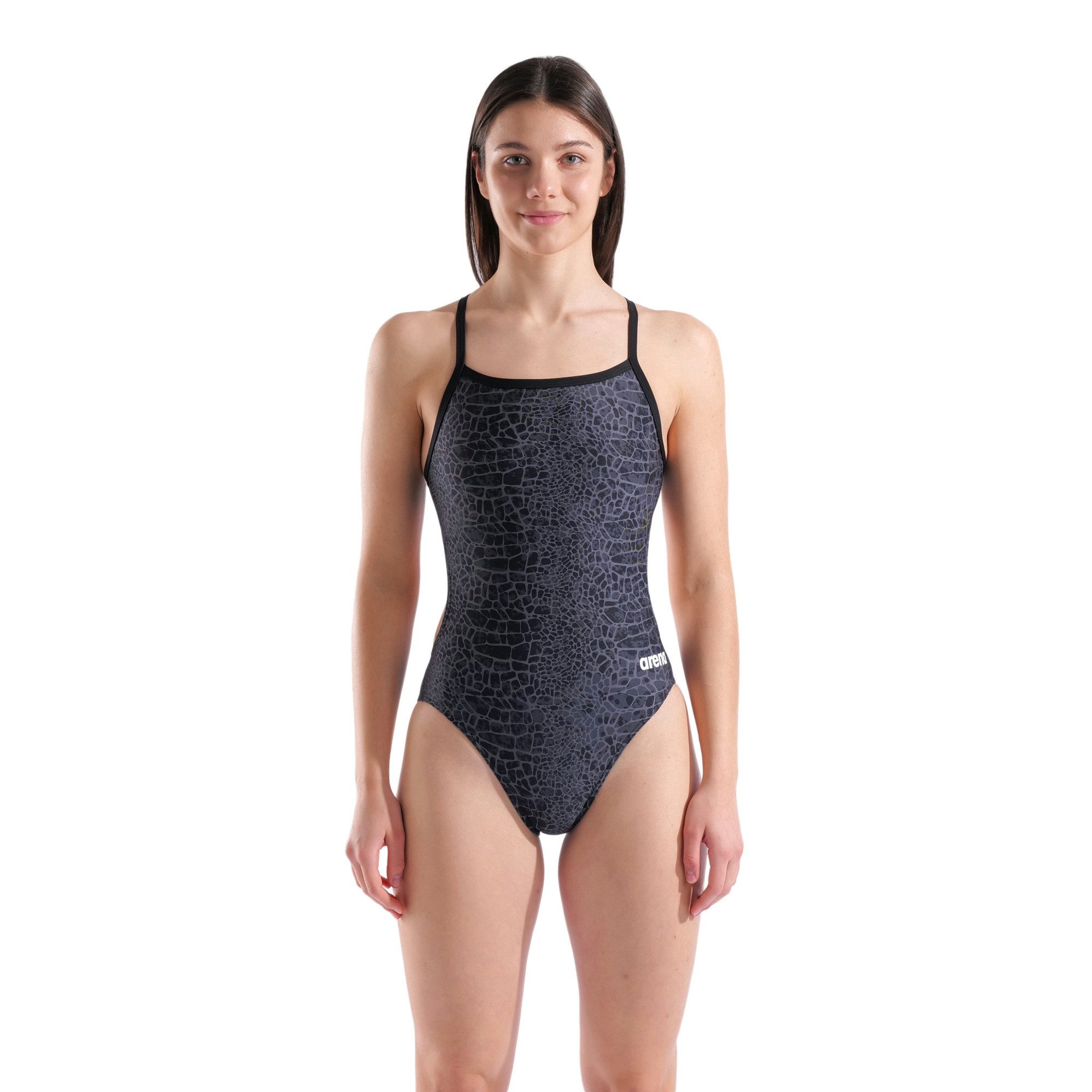 Badeanzug Arena Damen Badeanzug SNAKESKIN SWIMSUIT CHALLENGEBACK 010156