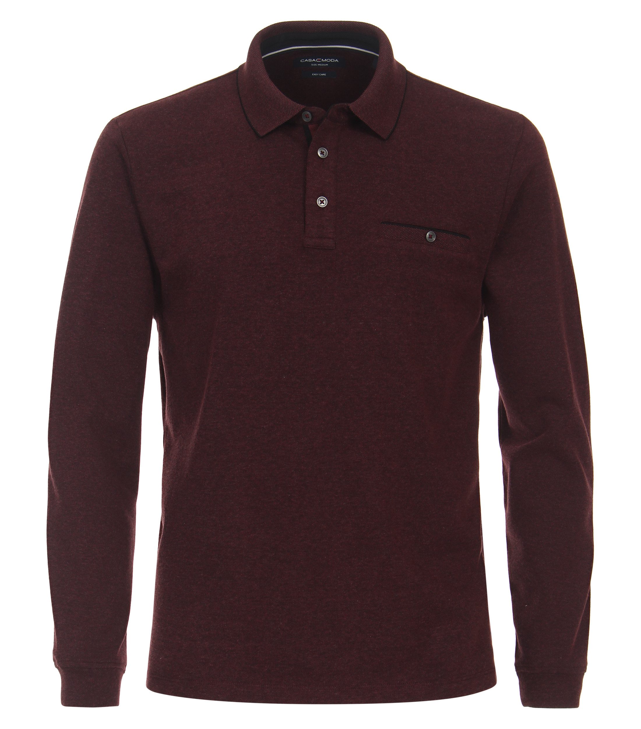 CASAMODA Langarm-Poloshirt CASAMODA Polo-Shirt Langarm uni