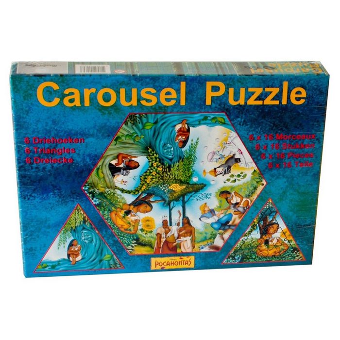 HTI-Living Puzzle Karussel Puzzel Pocahontas 96 Puzzleteile