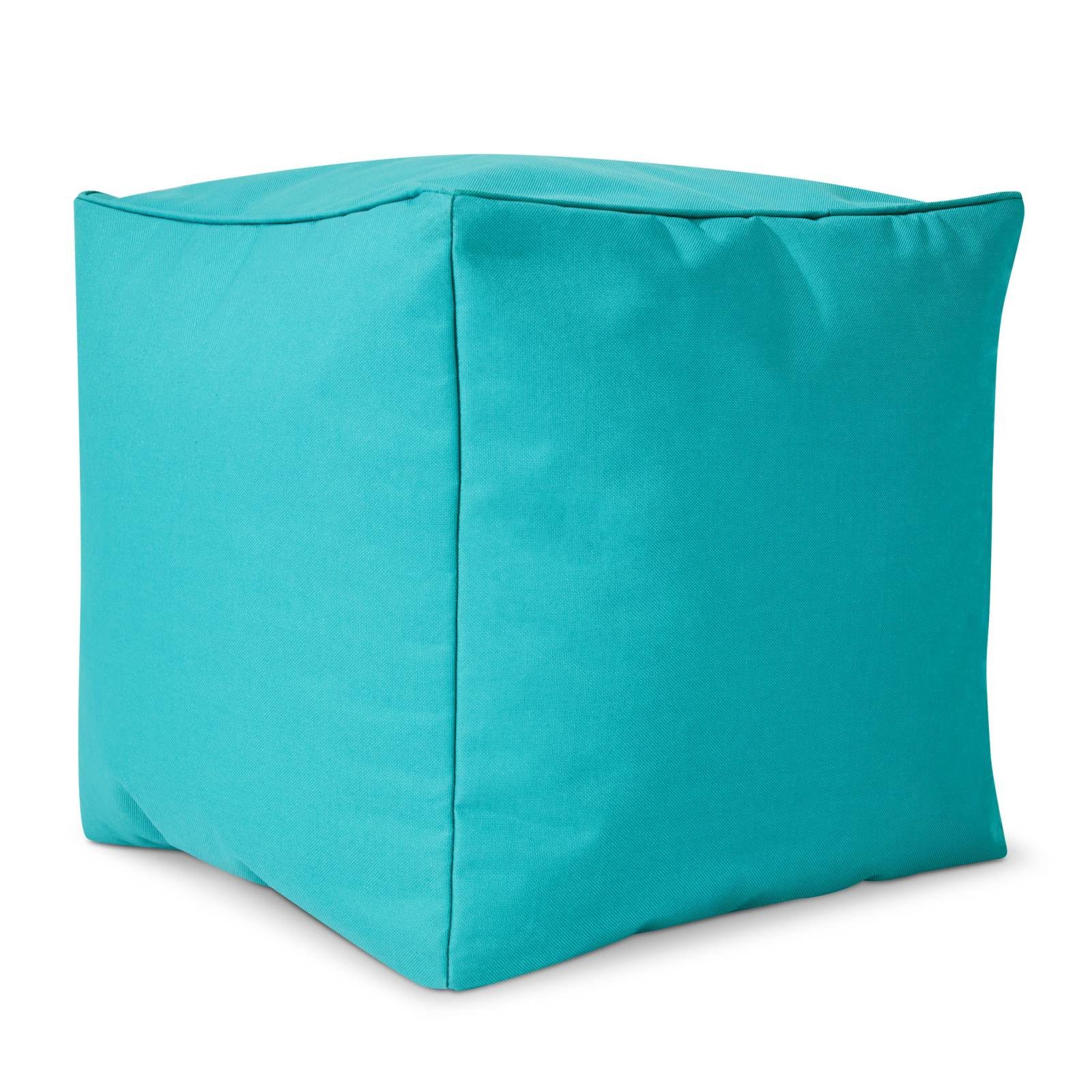 Green Bean Sitzsack Sitzsack-Hocker Pouf Cube 40x40x40cm (Hocker 40x40x40cm mit EPS-Perlen Füllung, Fußhocker Fußkissen Sitz-Pouf für Sitzsäcke), Bodenkissen für Kinder und Erwachsene - Sitzkissen Sitzhocker