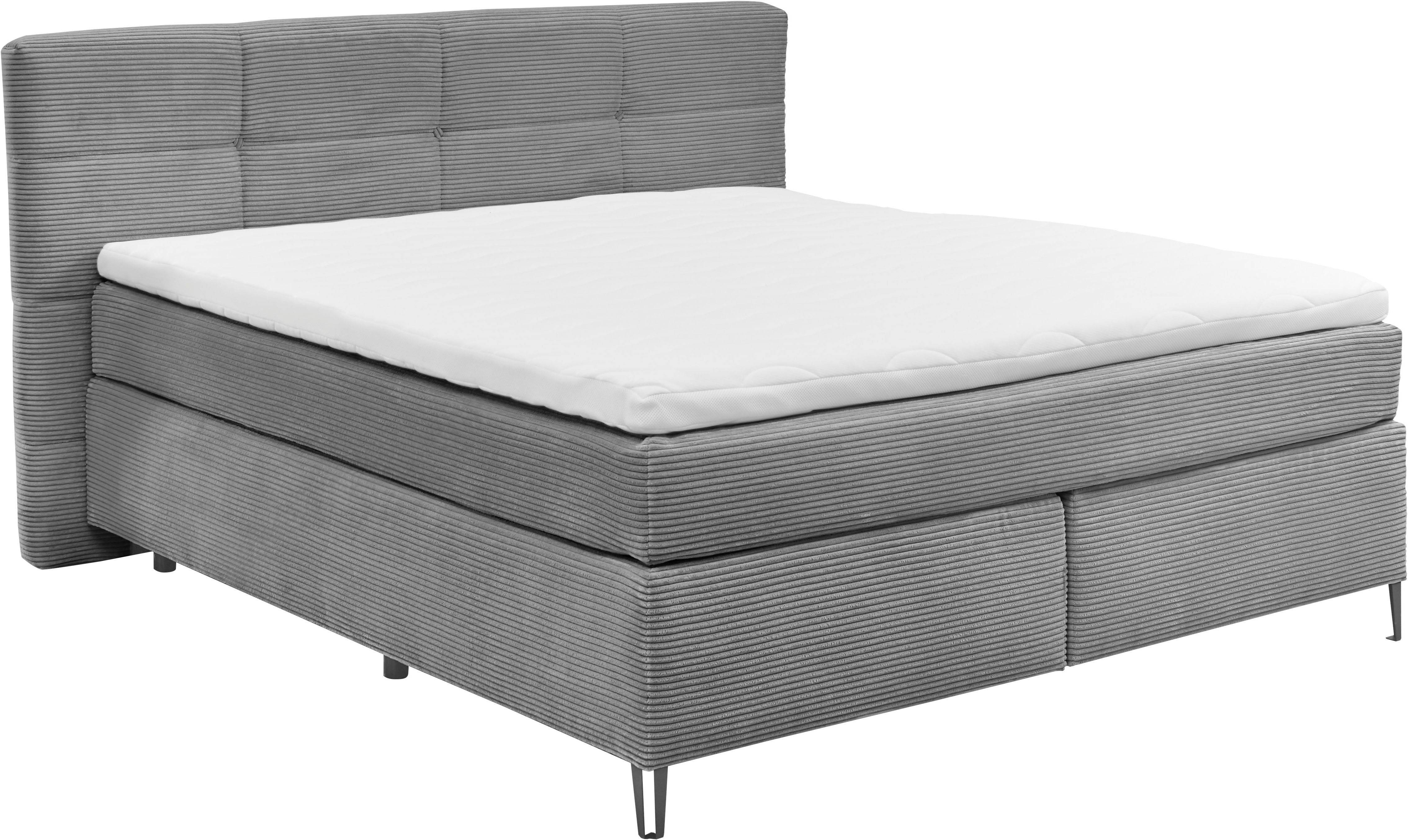 set one by Musterring Boxspringbett Fairfield, mit Metallfuß schwarz, Wende günstig online kaufen