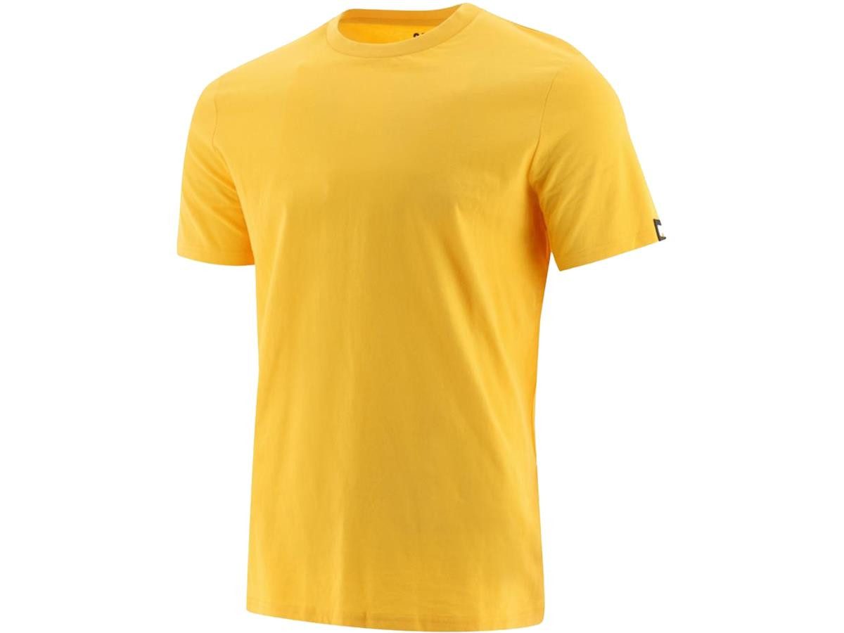 CAT T-Shirt Essential gelb Arbeitsshirt Baumwolle strapazierfähig atmungsaktiv