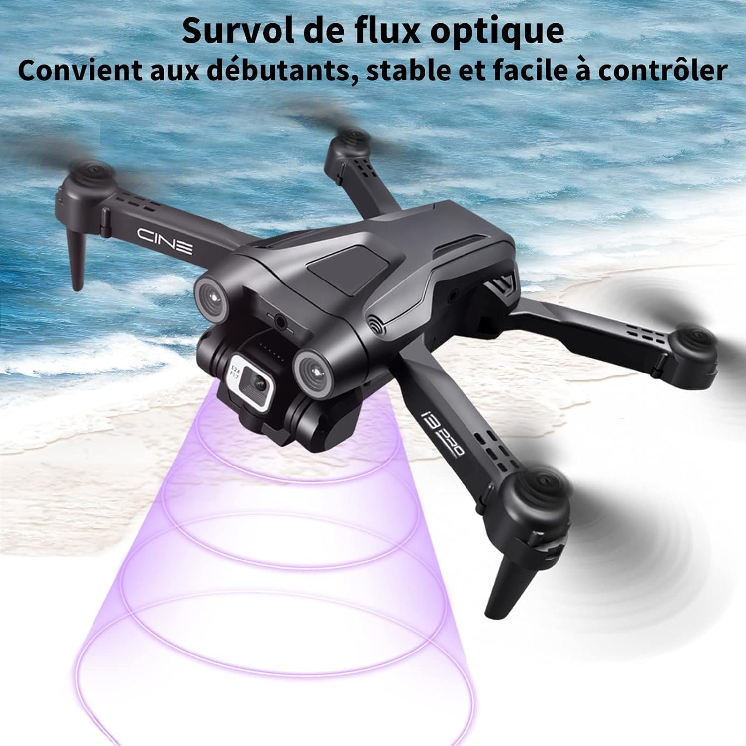 vermeidet ferngesteuerte aver (1080p, FPV 360°Flips) faltbar ST.JJBANY Drohne Hindernis Kamera