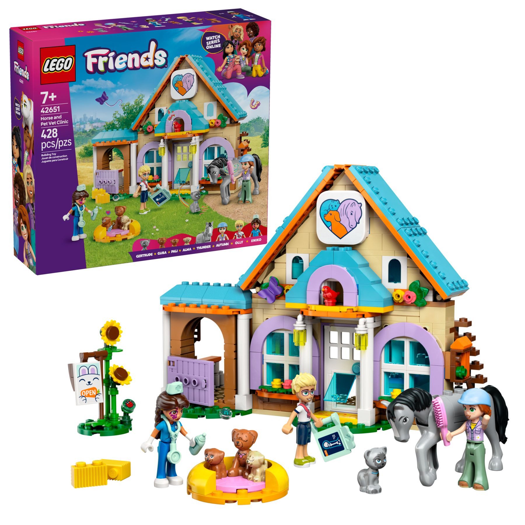 Friends - Tierarztpraxis für Pferde und Haustiere (42651) Konstruktions-Spielset