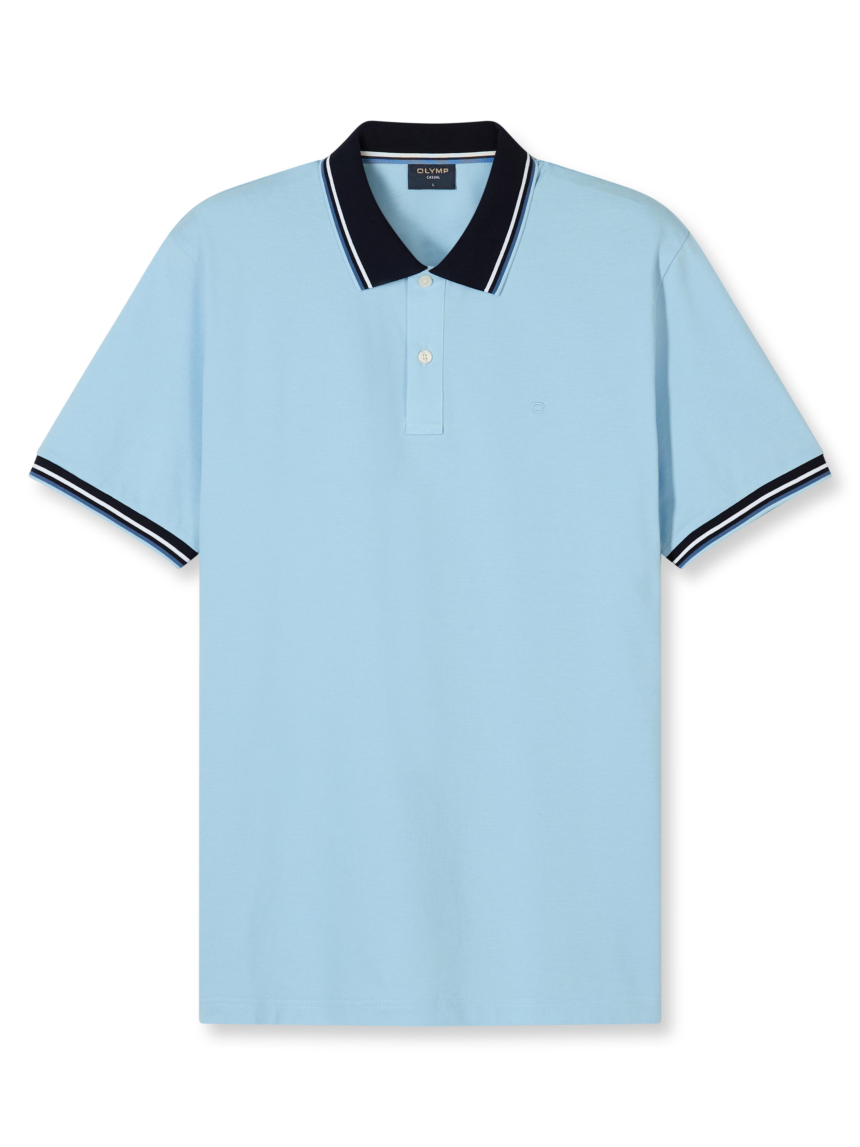 OLYMP Poloshirt Casual farbliche Kontrast-Details günstig online kaufen
