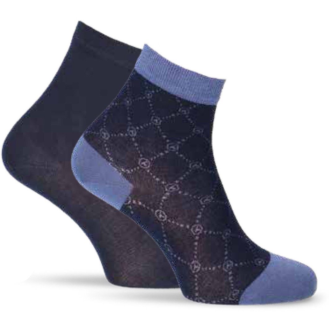 Kurzsocken LOGO-DESIGN Tamaris Navy mit (2-Paar)