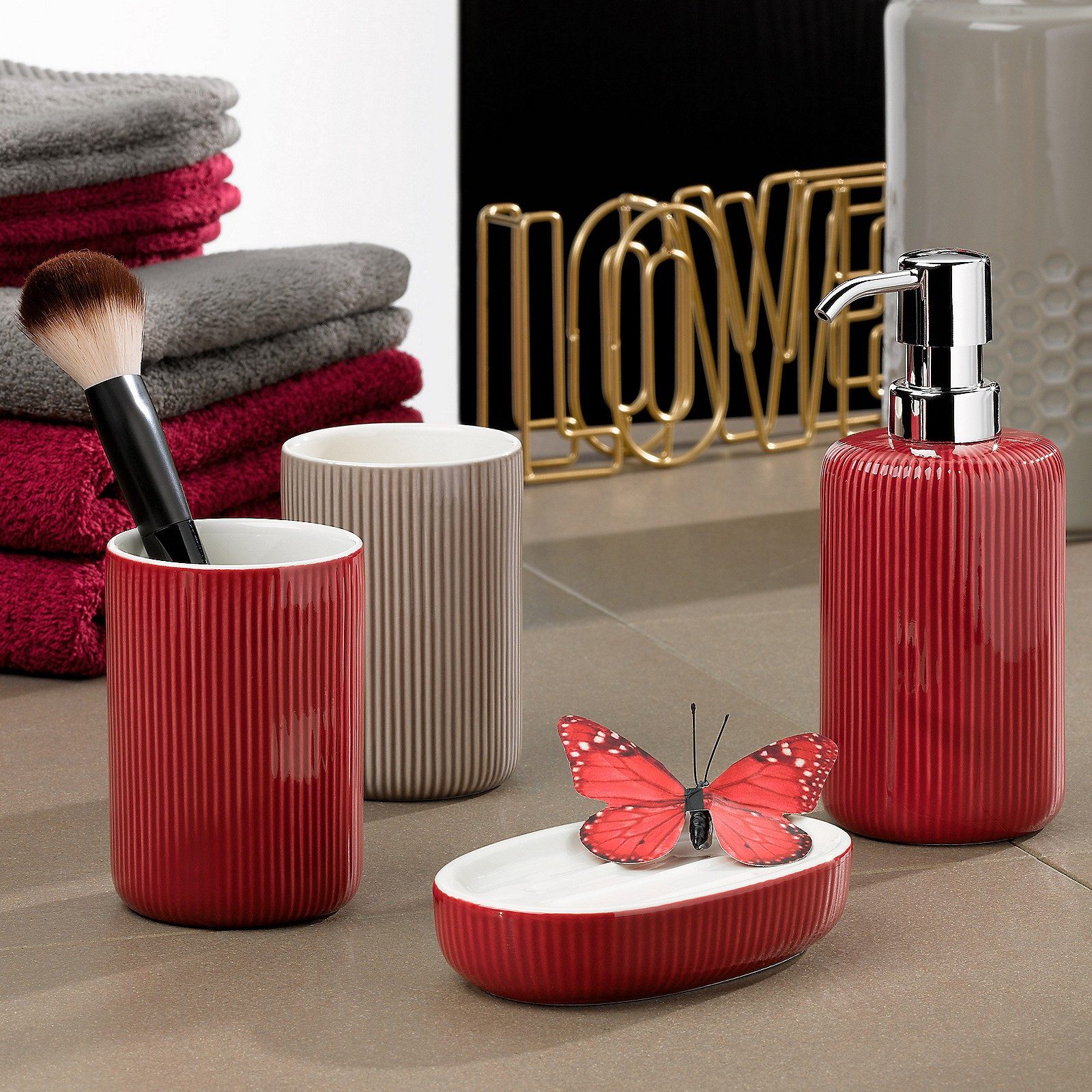 kela Seifenspender Ava, glänzende Keramik, 350 ml, austauschbarer Pumpkopf günstig online kaufen