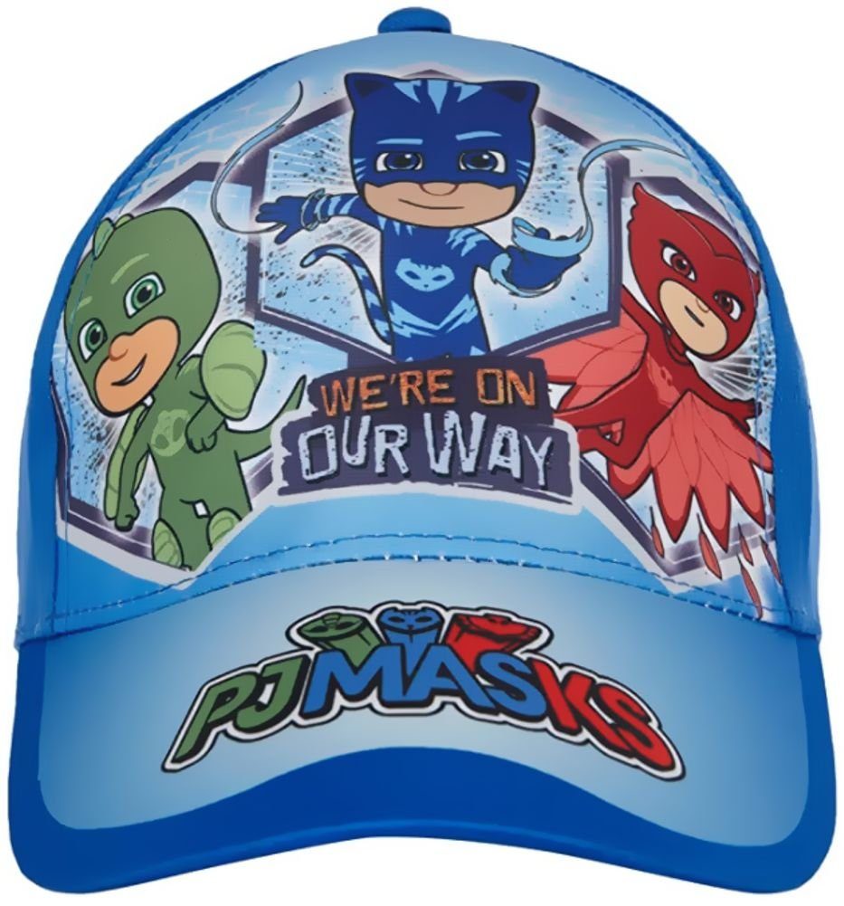 PJ Masks Schirmmütze PJ MASK Kinder Schirmmütze Basecap Jungen + Mädchen Helden im Schlafanzug Gr. 52 + 54