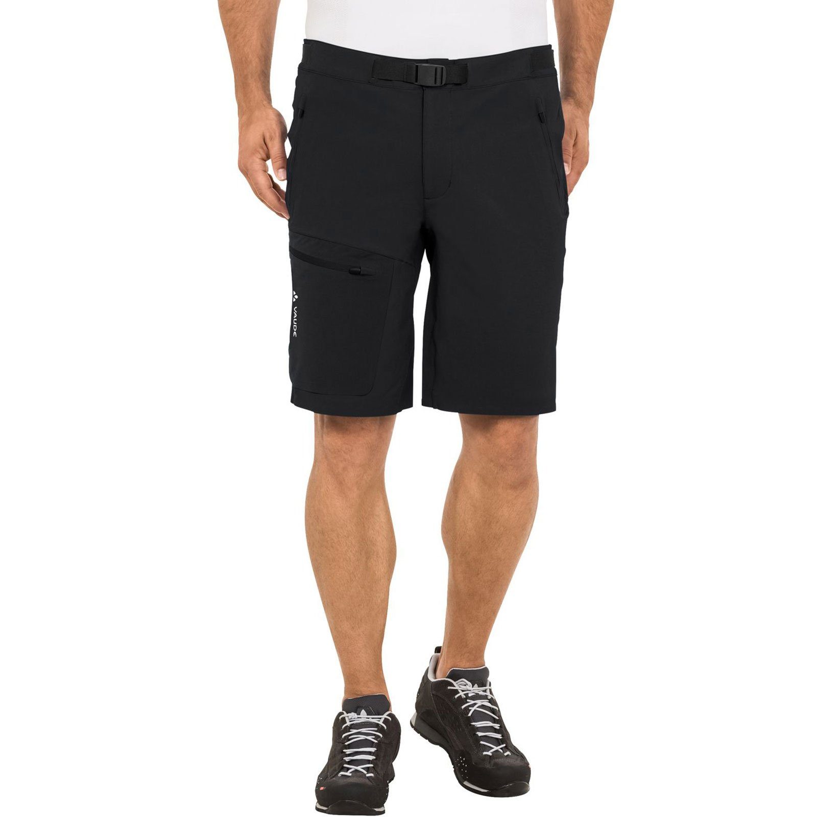 black Shorts Shorts mit 051 VAUDE uni Taschen Badile