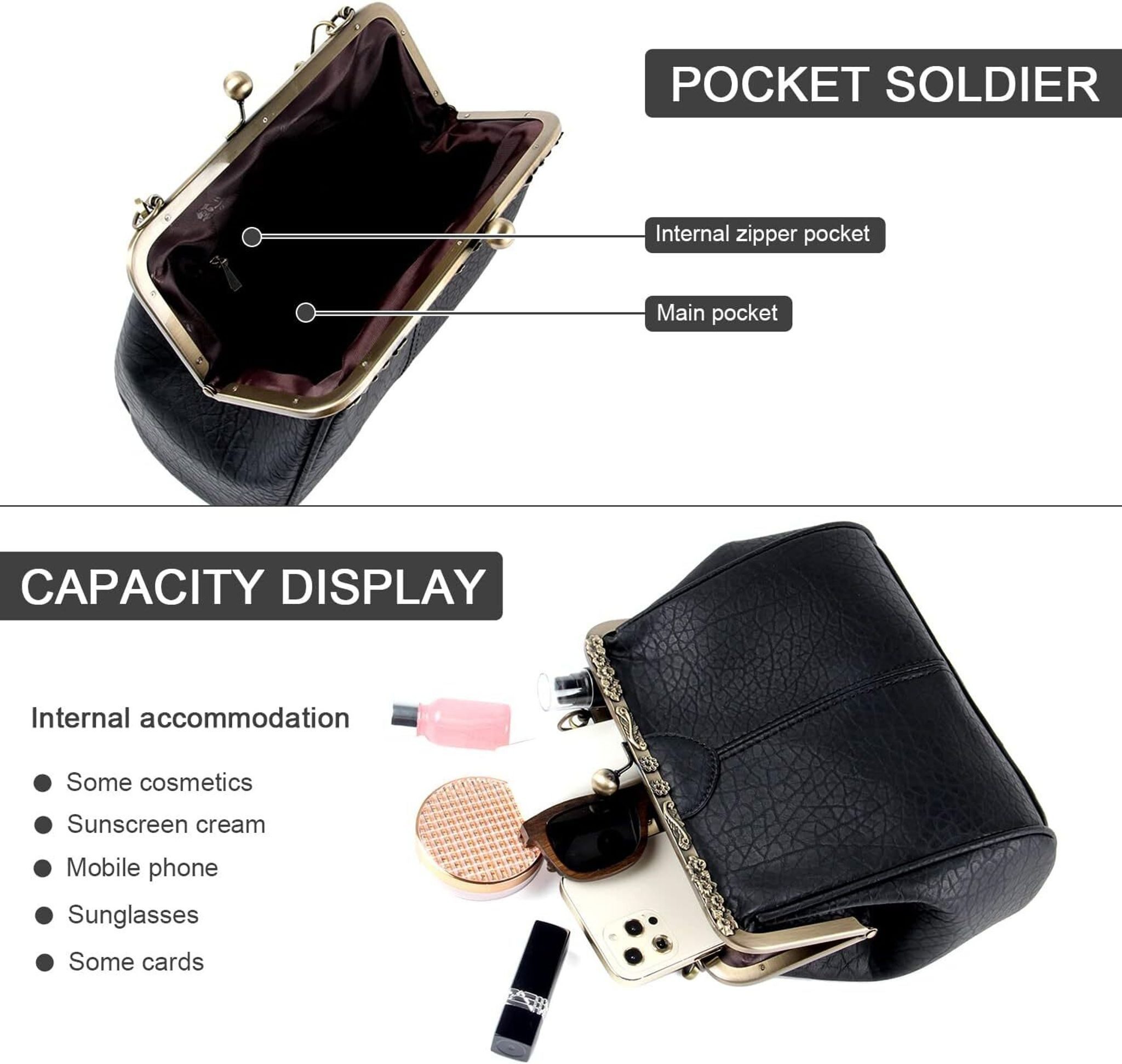 FELIXLEO Handtasche Damen Handtasche Top Griff Kunstleder Stilvolle Tote Umhängetasche