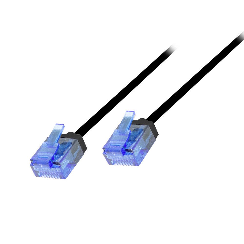 LogiLink LogiLink CQ3073U RJ45 Patchkabel CAT 6a U/UTP 5.00 m Schwarz extrem dü Netzkabel, (500.00 cm)
