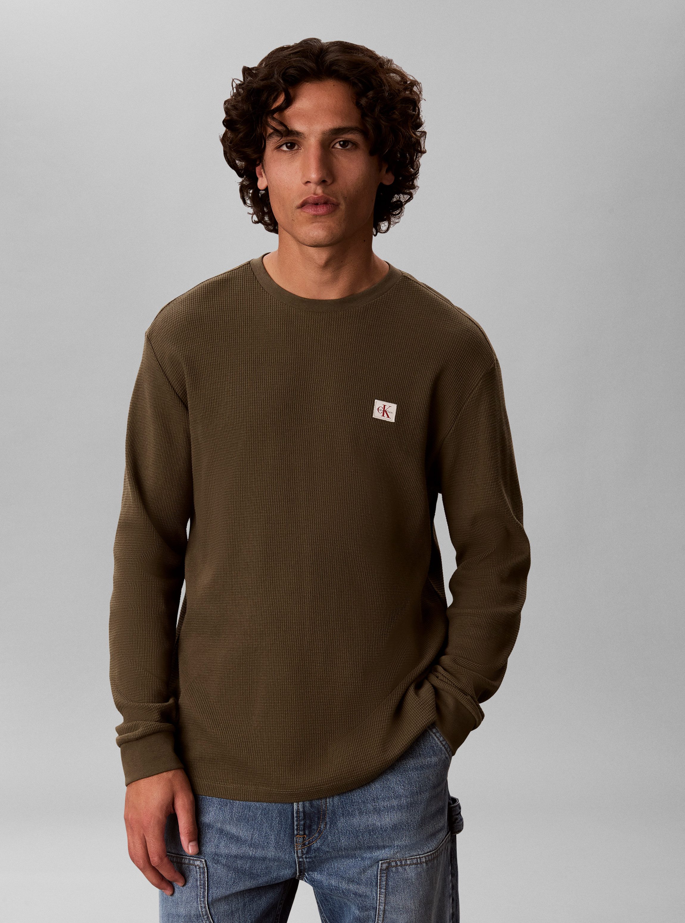 Calvin Klein Jeans Langarmshirt Mit Rundhalsausschnitt