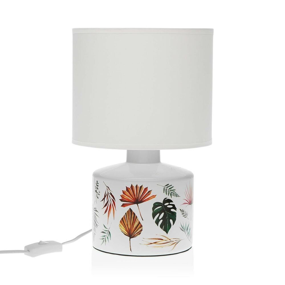 Bigbuy Schreibtischlampe Tischlampe Roxanne Bettlaken aus Keramik 22,5 x 35 x 22,5 cm