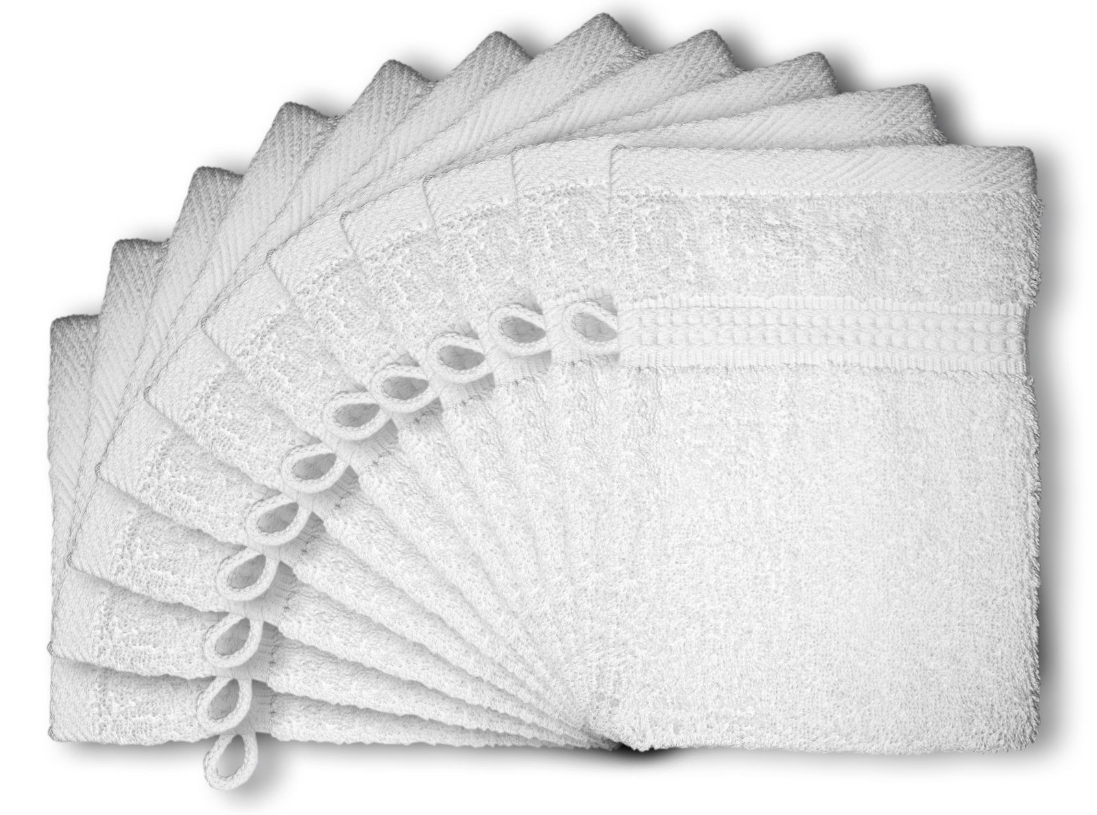 Royal weiß (10-tlg), saugfähig One Waschhandschuh Home
