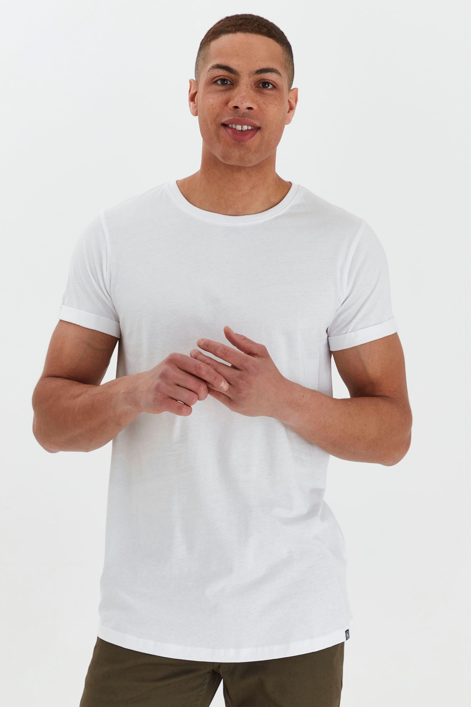 T-Shirt !Solid im Longshirt 2er-Pack (0001) White SDLongo