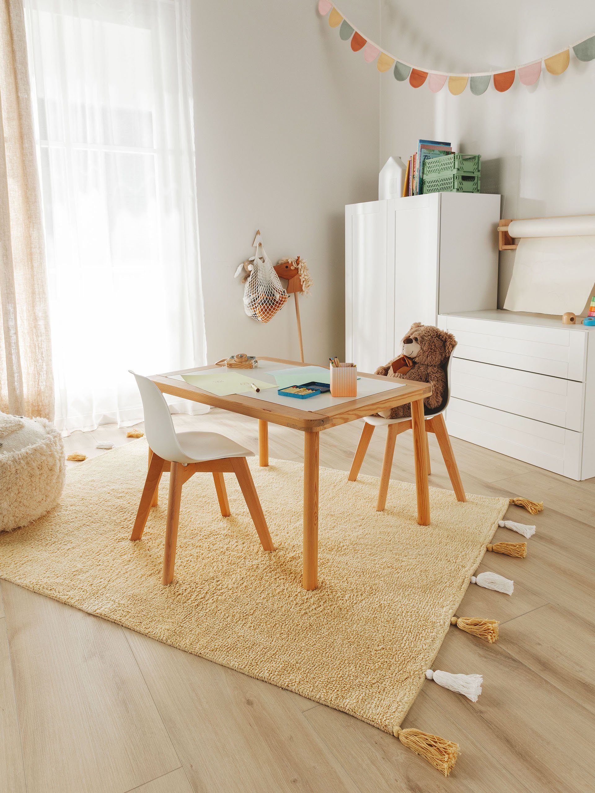benuta Kinderteppich Malu, rechteckig, Höhe: 6 mm, Kunstfaser, Berber, Ethn günstig online kaufen