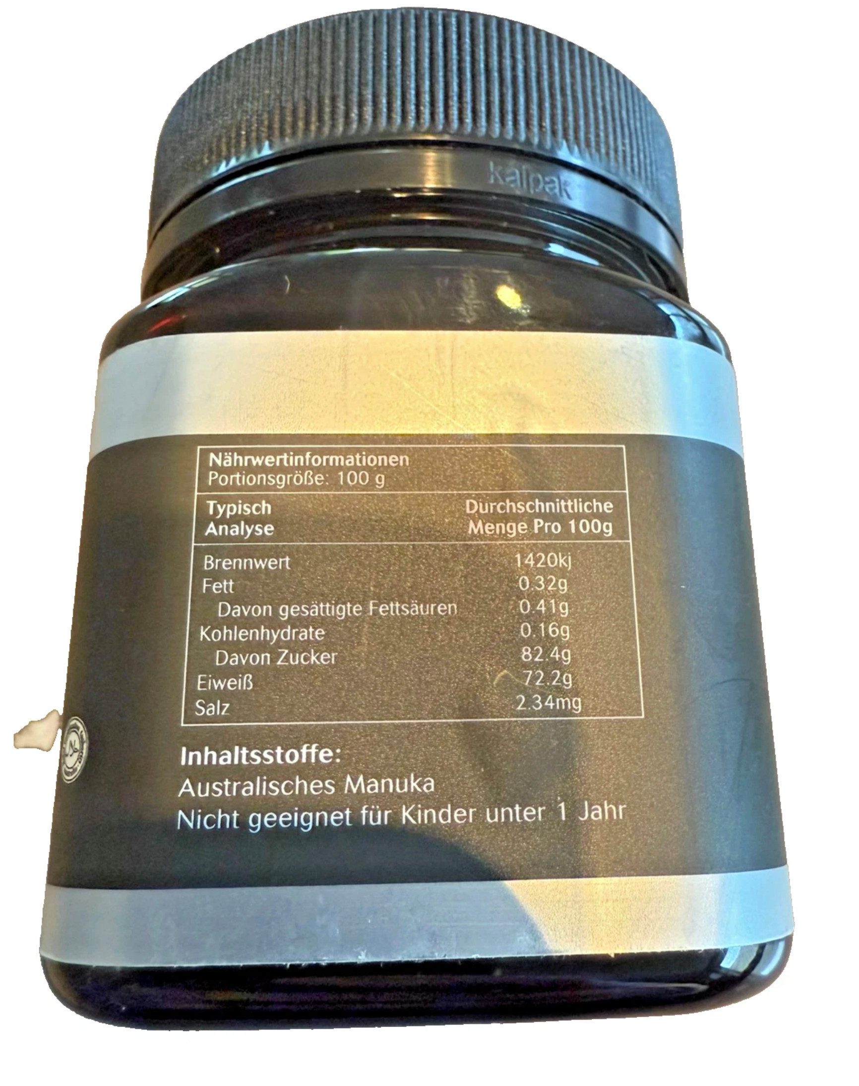 BeePower Honig Manuka-Honig Australischer MGO 83+ Halal Kosher Premium 250g, 1 x 250 g, 1 St., Australian Manuka Honey Association Member