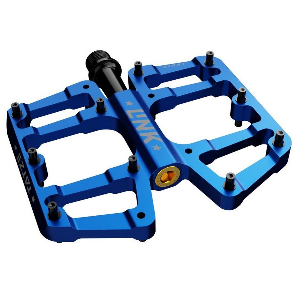 Tatze Plattformpedale Tatze Pedal LINK Titan blau Plattform, 14 Pins je  Seite