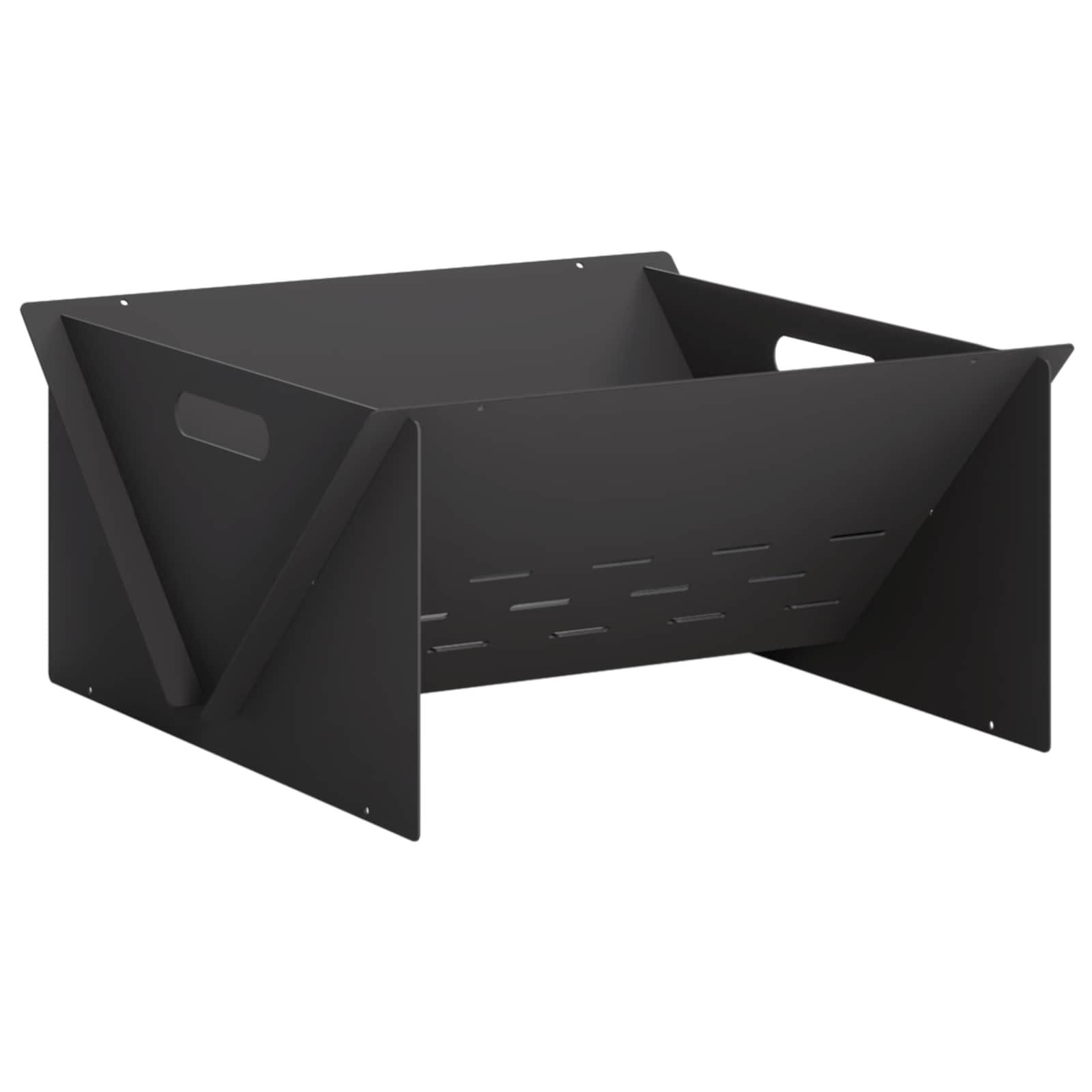 vidaXL Feuerkorb 40 x 40 x 20 cm Feuerkorb Feuerschale Feuerstelle Schwarz 40x40x20 cm