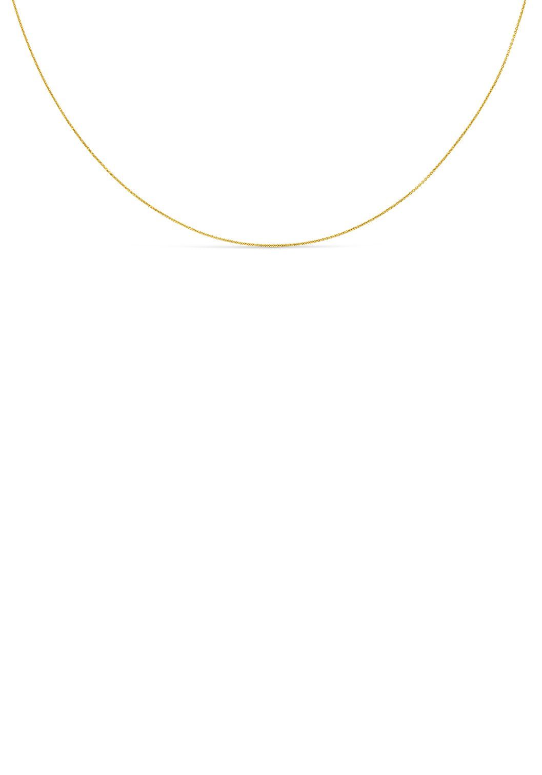 Firetti Collierkettchen Schmuck Geschenk Gold 333 oder 585 Ankerkettengliederung 0,8 mm breit, Made in Germany
