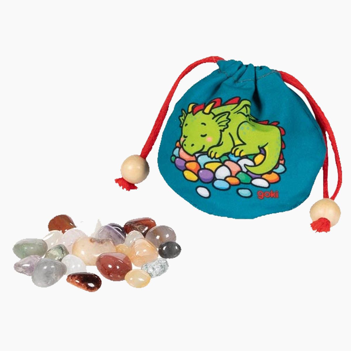 goki Spielesammlung Der Schatzbeutel Funkelstein, kinderspiel, Jeder einzelne Stein ist wertvoll