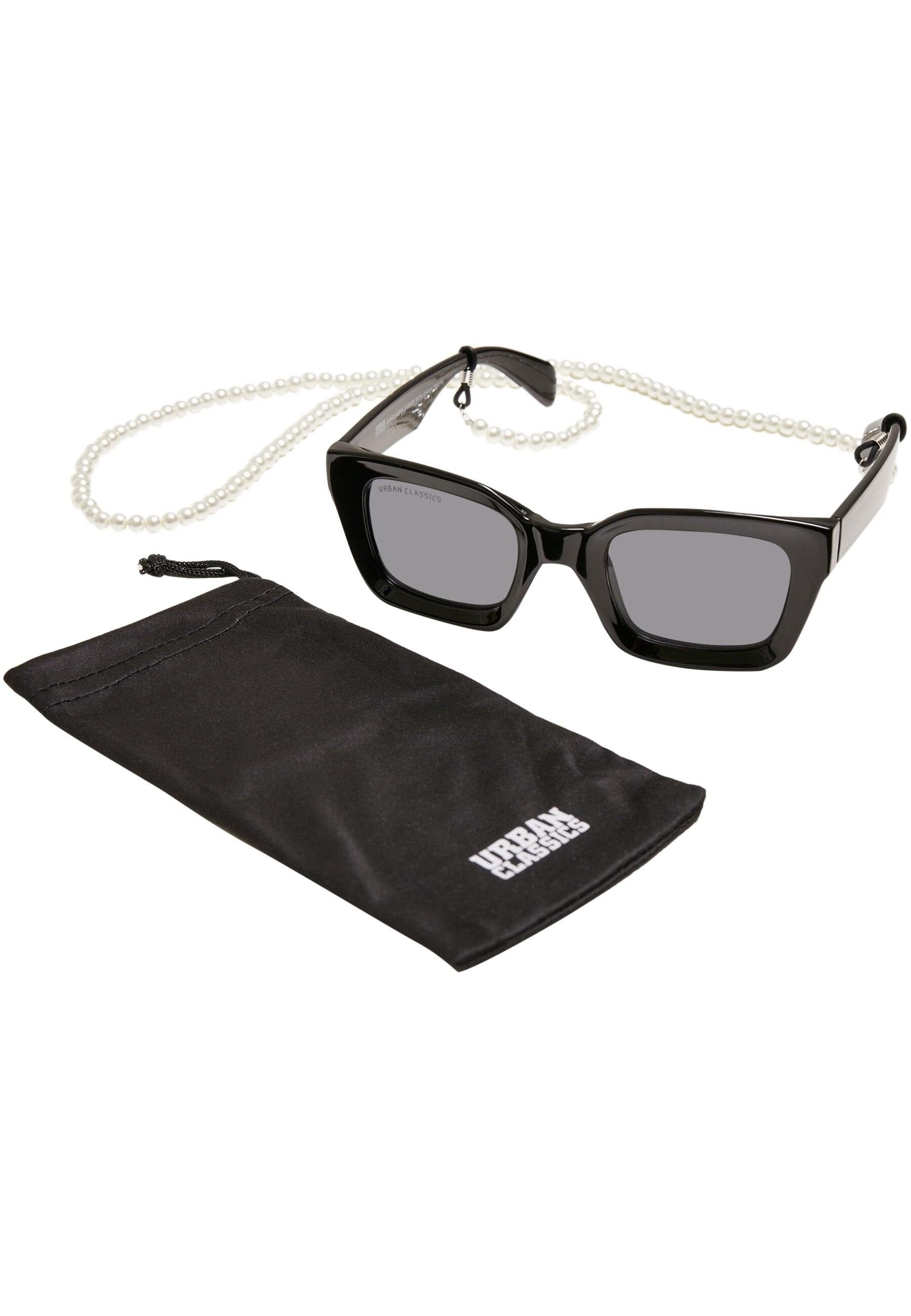 Poros Sonnenbrille black/black URBAN CLASSICS With Unisex Sunglasses Chain
