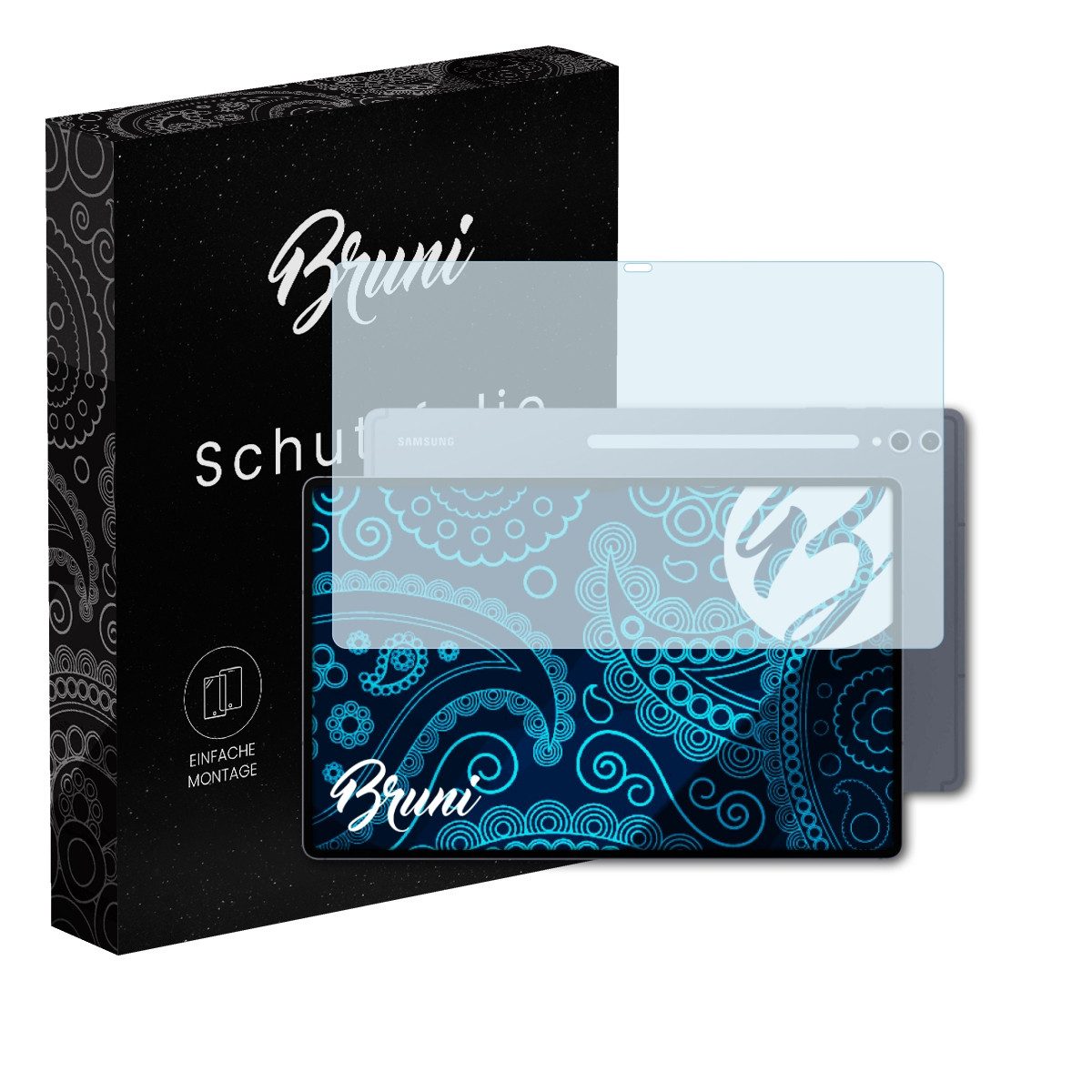 Bruni Schutzfolie für Samsung Galaxy Tab S10 Ultra, (2 Folien), praktisch unsichtbar