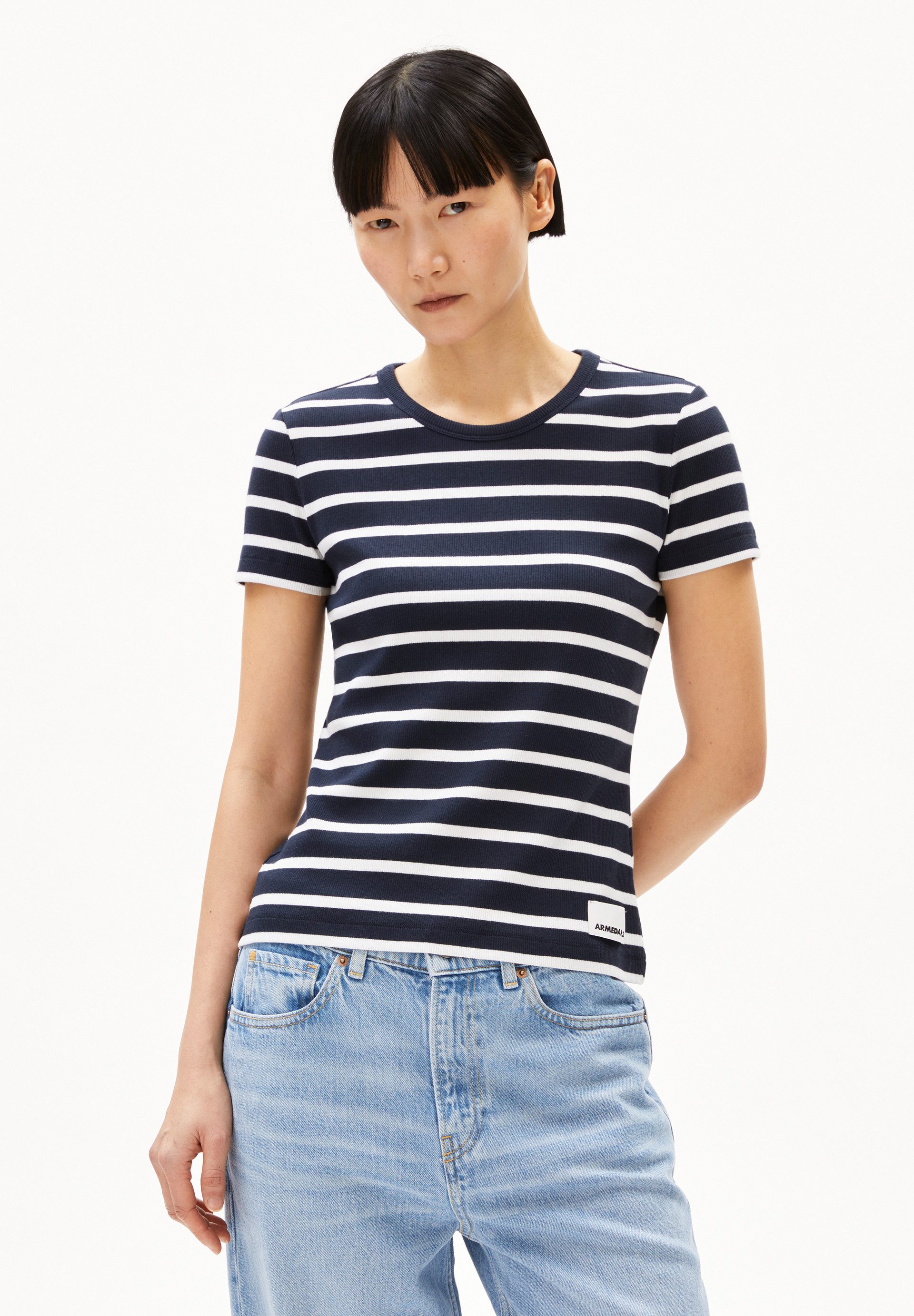 Armedangels T-Shirt KARDAA STRIPES Ripp-T-Shirt aus günstig online kaufen